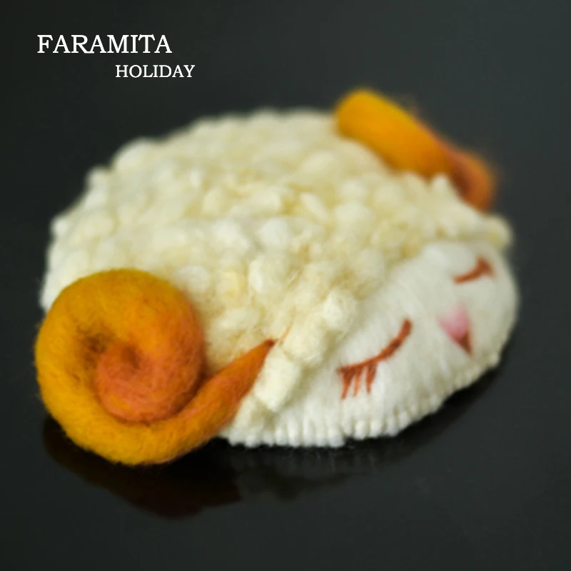 Faramita Holiday Little Sheep 3D Women Girls Kids Ahild Hairpin Headwear Handmade 100% Wool Cute Felt Novelty Unique Tiaras Clip
Faramita Holiday Little Sheep 3D Women Girls Kids Ahild Hairpin Headwear Handmade 100% Wool Cute Felt Novelty Unique Tiaras Clip
