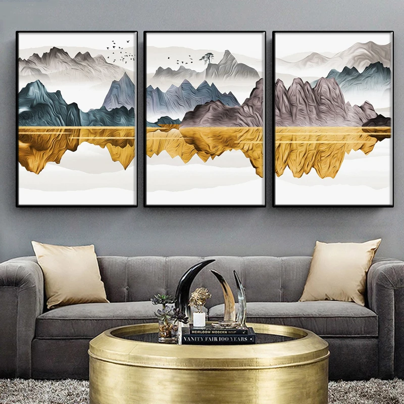 Chinese style abstract landscape painting canvas picture art printing poster wall living room home decoration
Chinese style abstract landscape painting canvas picture art printing poster wall living room home decoration