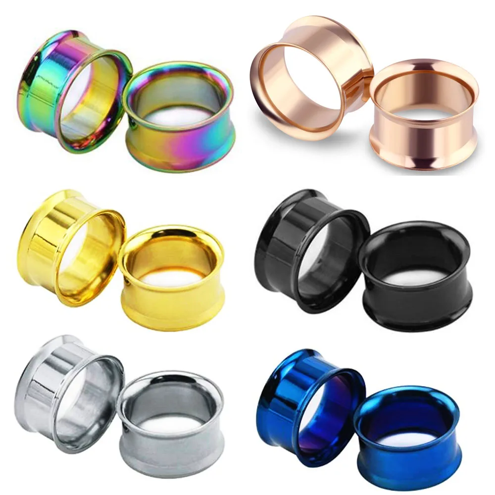JUNLOWPY Double Flared Hollow Ear Gauge Plugs Stainless Steel Earring Lobe Stretcher Piercing Body Jewelry Ear Expansion 5-20mm
JUNLOWPY Double Flared Hollow Ear Gauge Plugs Stainless Steel Earring Lobe Stretcher Piercing Body Jewelry Ear Expansion 5-20mm
