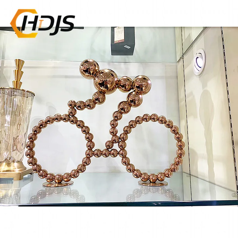 Stainless steel living room, porch, cabinet decoration, office decoration, creative lucky draw gifts, bicycle decoration
Stainless steel living room, porch, cabinet decoration, office decoration, creative lucky draw gifts, bicycle decoration