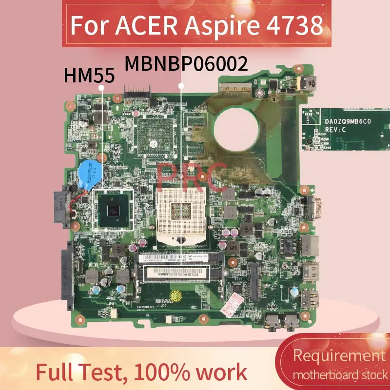 Материнская плата MBR9Y0600 для ноутбука ACER Aspire 4738 материнская плата для ноутбука DA0ZQ9MB6C0 HM55 DDR3
Материнская плата MBR9Y0600 для ноутбука ACER Aspire 4738 материнская плата для ноутбука DA0ZQ9MB6C0 HM55 DDR3