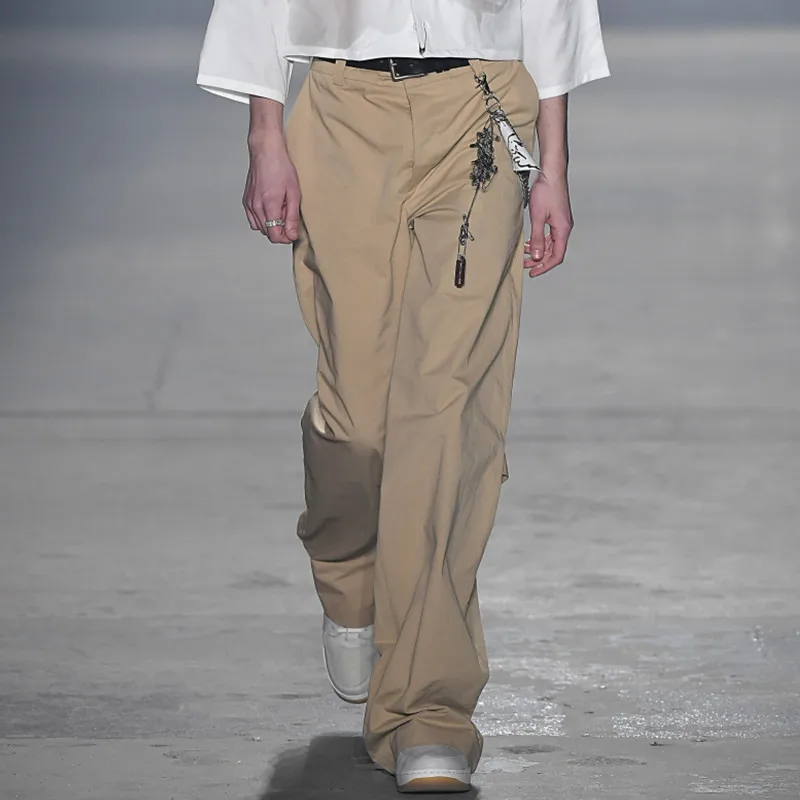 Men's casual pants spring and summer 2021 new European and American show Khaki loose straight pants wide leg pants
Men's casual pants spring and summer 2021 new European and American show Khaki loose straight pants wide leg pants