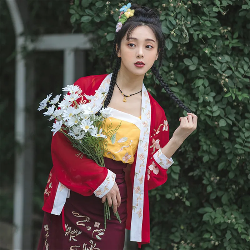Традиционная Народная одежда Hanfu, винтажный костюм для косплея «Ориент», нарядное платье для сцены, комплекты из 3 предметов, народная Одежда для танцев, одежда Hanfu
Традиционная Народная одежда Hanfu, винтажный костюм для косплея «Ориент», нарядное платье для сцены, комплекты из 3 предметов, народная Одежда для танцев, одежда Hanfu