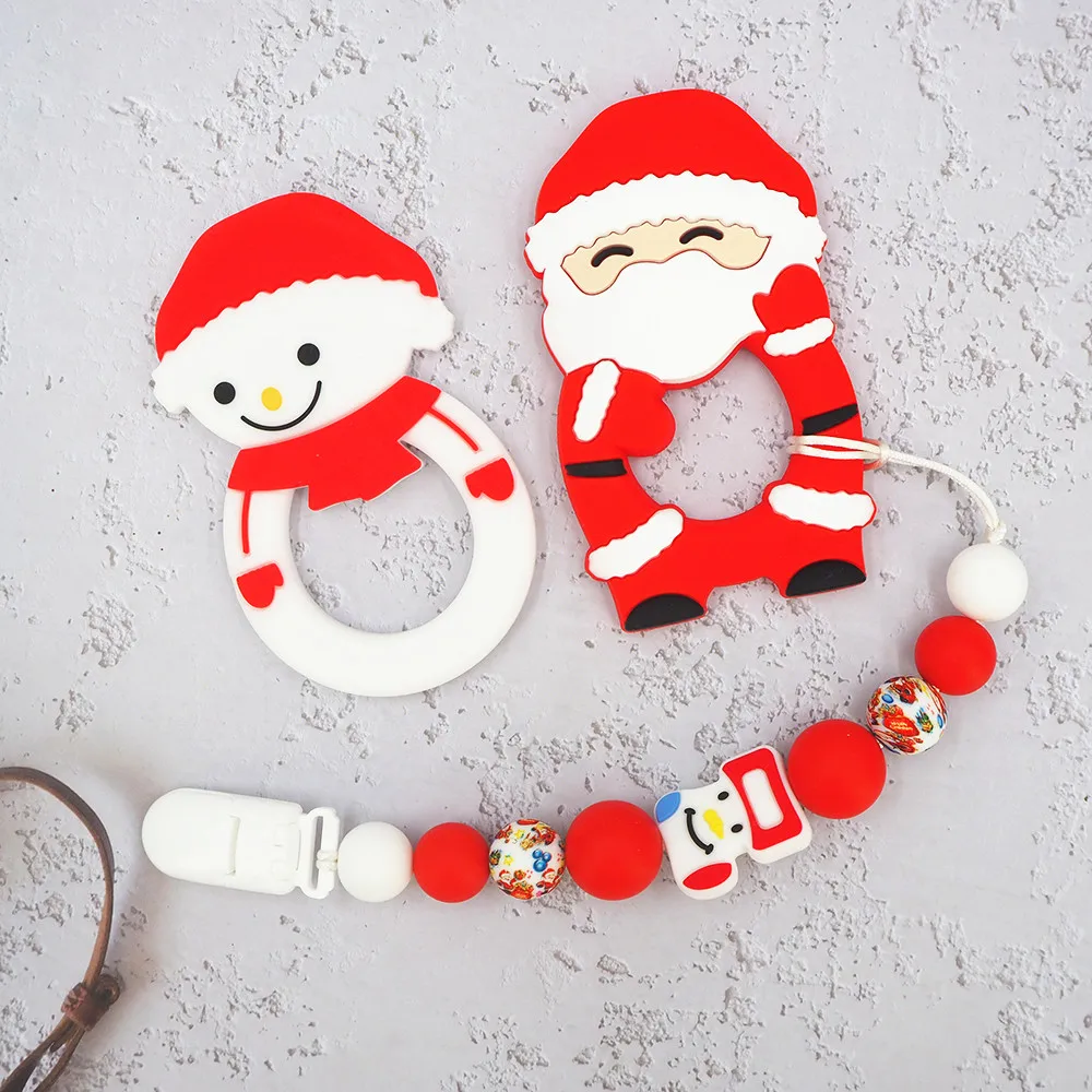 Chenkai 5pcs Silicone Christmas Santa Claus Teether Infant Gift Baby Tree Star Snow Man Teething DIY Comfortable Pacifier
Chenkai 5pcs Silicone Christmas Santa Claus Teether Infant Gift Baby Tree Star Snow Man Teething DIY Comfortable Pacifier