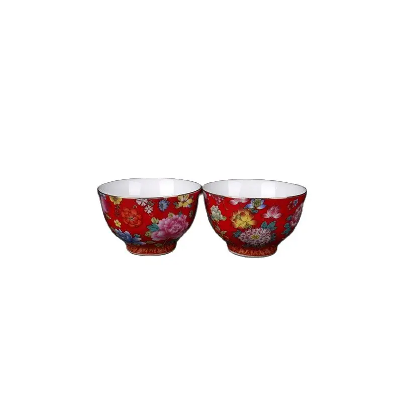 Chinese old porcelain A pair of colorful patterns Chinese tea cups
Chinese old porcelain A pair of colorful patterns Chinese tea cups