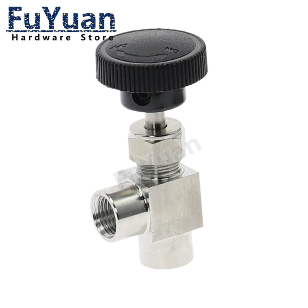 Free Shipping 1/8" 1/4" 3/8" 1/2" BSP /NPT Female Thread Adjustable needle valve 90 degree Stainless steel 304 ON/OFF
Free Shipping 1/8" 1/4" 3/8" 1/2" BSP /NPT Female Thread Adjustable needle valve 90 degree Stainless steel 304 ON/OFF