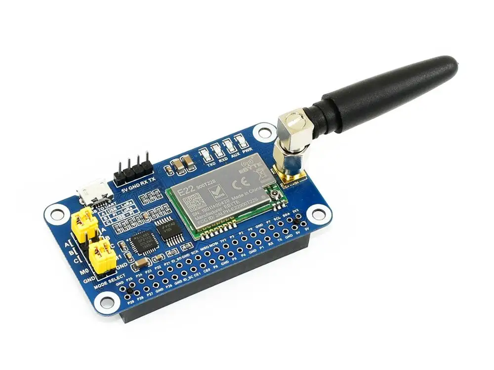 Waveshare SX1262 LoRa HAT для Raspberry Pi, широкополосная модуляция, диапазон частот 868 МГц
Waveshare SX1262 LoRa HAT для Raspberry Pi, широкополосная модуляция, диапазон частот 868 МГц