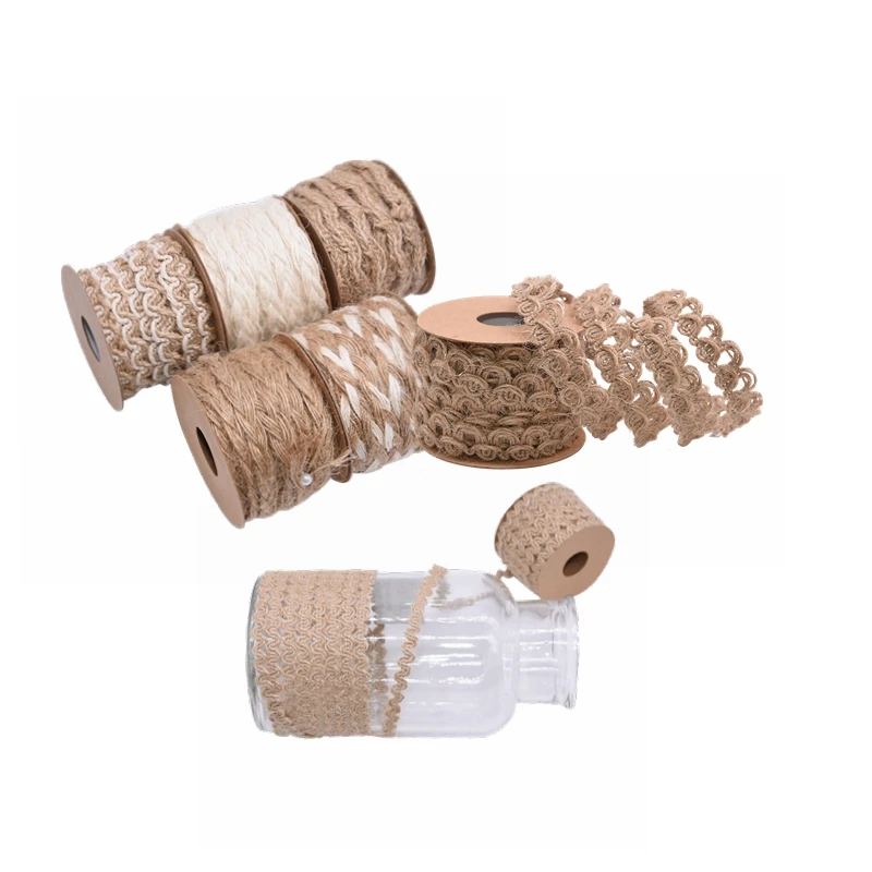 5M Braid Hemp Lace Natural Linen Ribbon DIY Jute Rope Thread Scrapbooking Handmade Craft Material Gift Packing Wedding Decor
5M Braid Hemp Lace Natural Linen Ribbon DIY Jute Rope Thread Scrapbooking Handmade Craft Material Gift Packing Wedding Decor