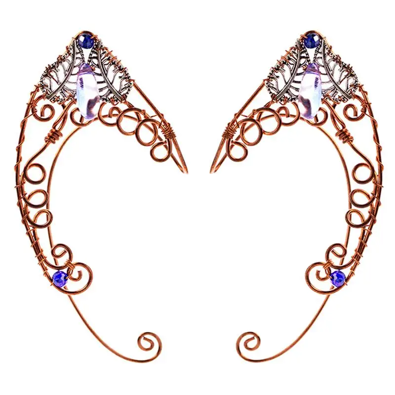 1Pair Ear Cuffs Fairy Ear Cuffs Wrap Clip-On Earrings Elven Earrings Earbone Clip Fairy Eardrop Halloween Party Cosplay
1Pair Ear Cuffs Fairy Ear Cuffs Wrap Clip-On Earrings Elven Earrings Earbone Clip Fairy Eardrop Halloween Party Cosplay