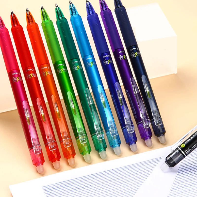 10 Colors Pilot Frixion Gel Pen Set 0.5MM Erasable Color Pens Stationery School Supplies LFBK-23EF Cancellable Penne
10 Colors Pilot Frixion Gel Pen Set 0.5MM Erasable Color Pens Stationery School Supplies LFBK-23EF Cancellable Penne