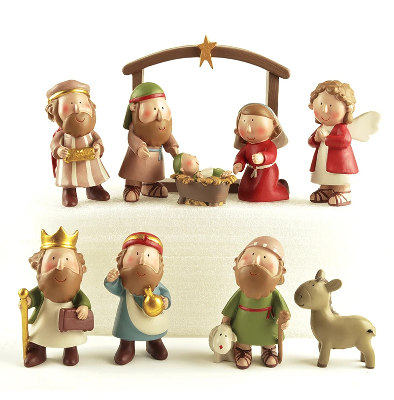 8-12 cm Tall Christmas Nativity Set Manger Scene Baby Jesus Figurines, Presepio De Nata, Belen De Navidad
8-12 cm Tall Christmas Nativity Set Manger Scene Baby Jesus Figurines, Presepio De Nata, Belen De Navidad