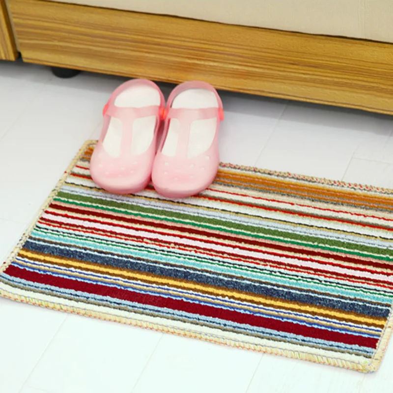 Small Color Strip Floor Mat Creative Door Mat 2020 New Kitchen And Bathroom Anti-skid Door Mat Bathroom Mat
Small Color Strip Floor Mat Creative Door Mat 2020 New Kitchen And Bathroom Anti-skid Door Mat Bathroom Mat