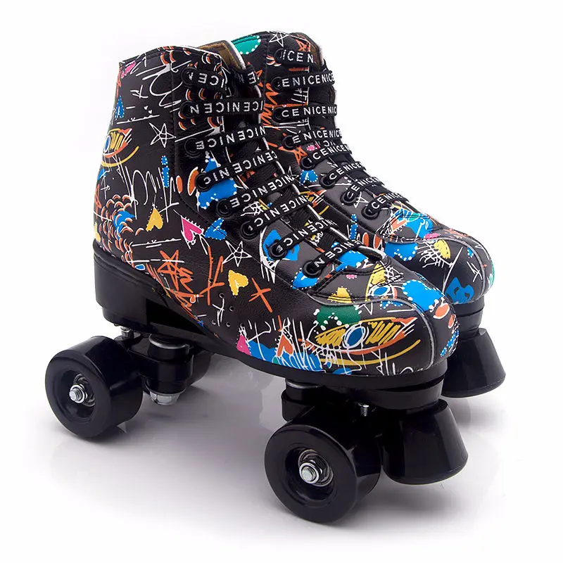 2020 New Style Lace-Up Artificial Leather Adult Double Row Roller Skates With Durable PU Wheel Brake Woman Man Roller Shoes
2020 New Style Lace-Up Artificial Leather Adult Double Row Roller Skates With Durable PU Wheel Brake Woman Man Roller Shoes