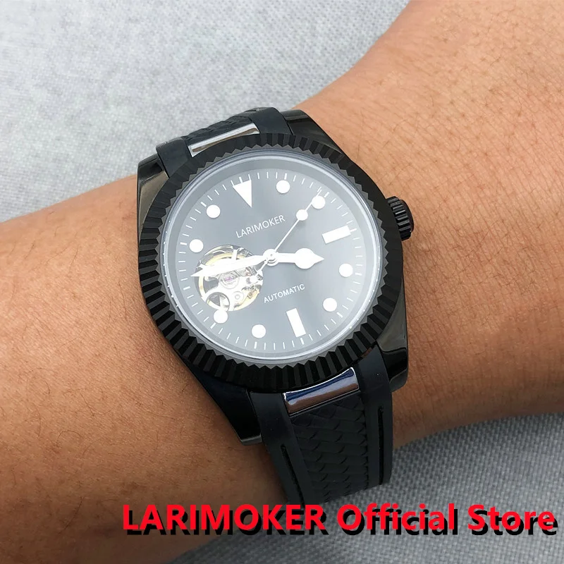 LARIMOKER New 36mm/39mm Explore Use 24Jewels NH38 Dial Sapphire Glass Grinding tooth edge Rubber Bracelet Mechanical Men's Watch
LARIMOKER New 36mm/39mm Explore Use 24Jewels NH38 Dial Sapphire Glass Grinding tooth edge Rubber Bracelet Mechanical Men's Watch