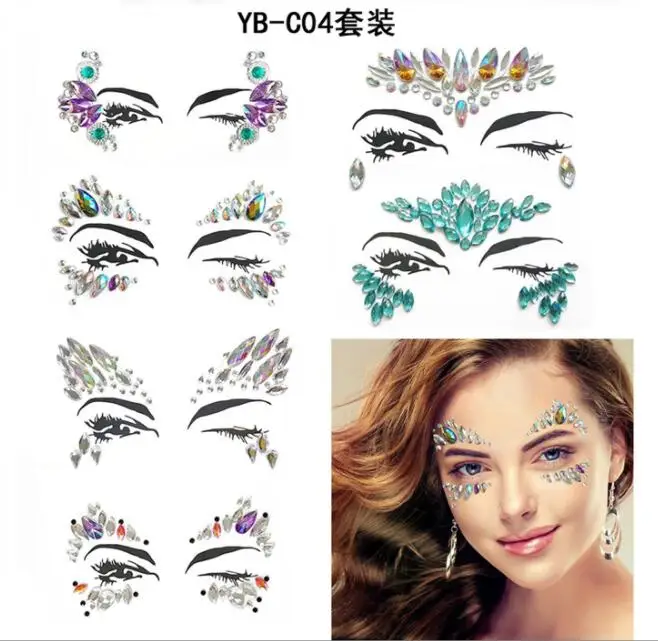 face tattoo 3d Sticker Tattoo Bar Music Festival Rhinestone Tattoo Sticker Carnival Party Face Decoration Face Jewels
face tattoo 3d Sticker Tattoo Bar Music Festival Rhinestone Tattoo Sticker Carnival Party Face Decoration Face Jewels
