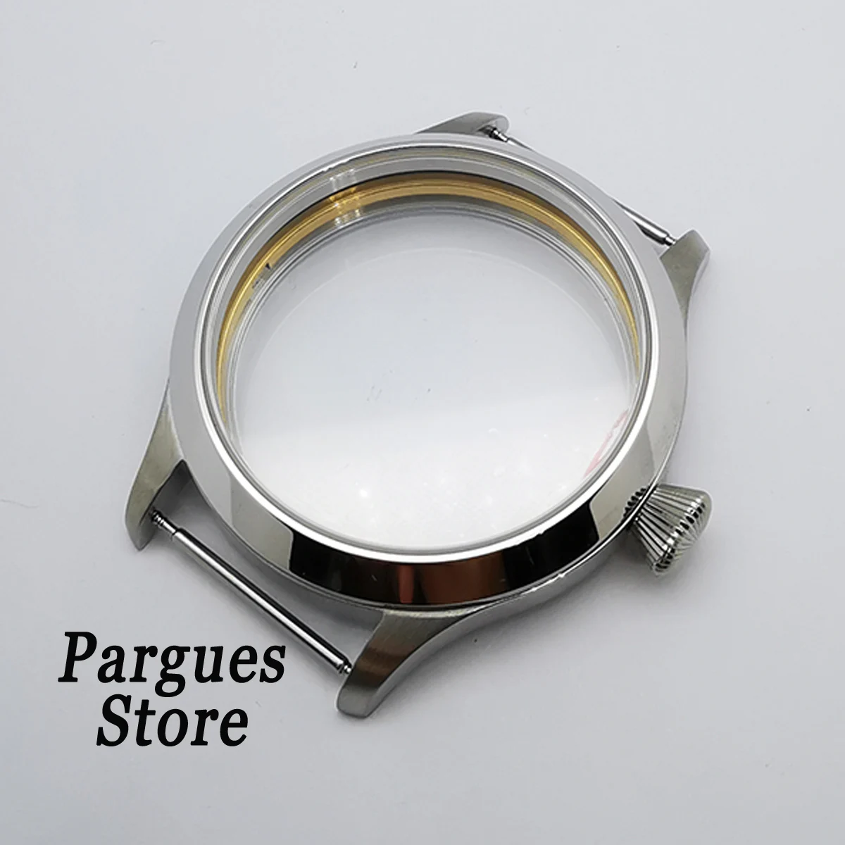 45mm polished stainless steel watch case for 6497/6498 st36 manual winding movement
45mm polished stainless steel watch case for 6497/6498 st36 manual winding movement