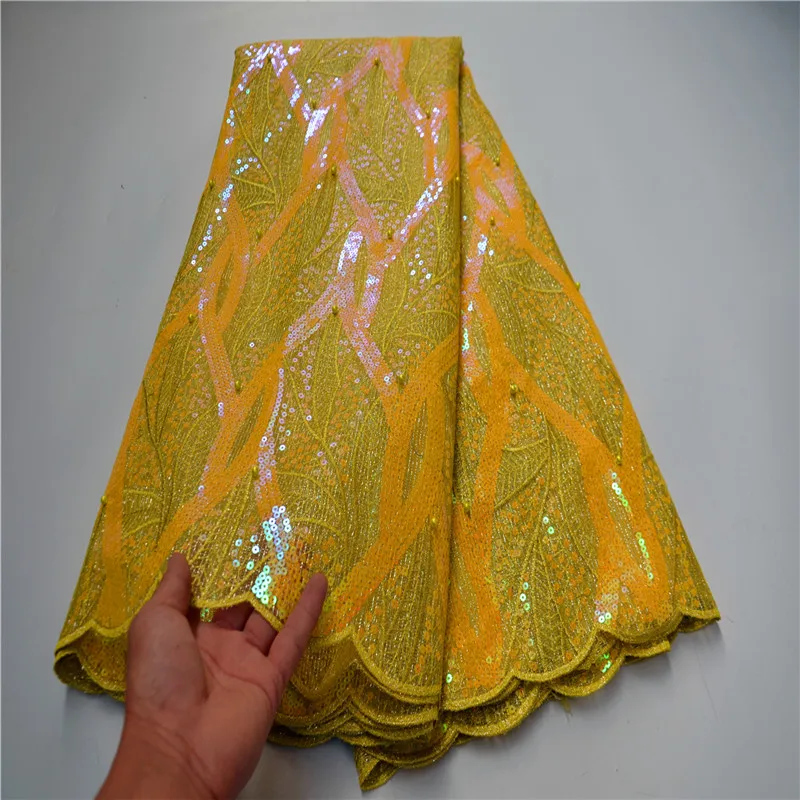 African Sequins Cord Lace Fabric, Yellow Lace, French Sequence Tulle, Nigerian Voile Lace Fabrics, High Quality, FLP-1121
African Sequins Cord Lace Fabric, Yellow Lace, French Sequence Tulle, Nigerian Voile Lace Fabrics, High Quality, FLP-1121