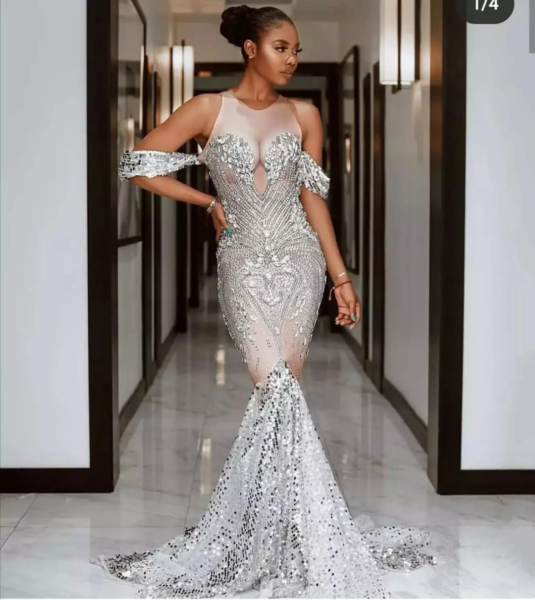 Luxury Silver Crystal Sequin Wedding Party Mermaid Dress Women Birthday Prom Trailing Rhinestones Dress Evening Gown Dresses
Luxury Silver Crystal Sequin Wedding Party Mermaid Dress Women Birthday Prom Trailing Rhinestones Dress Evening Gown Dresses