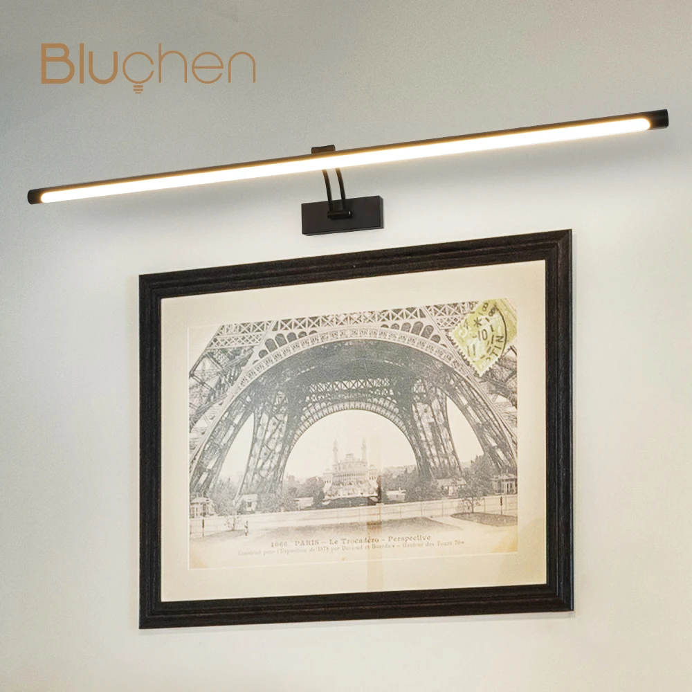 Modern Led Wall Lamp Black Silver Bathroom Mirror Light 80 100 cm Interior Wall Light AC85-265V Wall Mounted Long Picture Light
Modern Led Wall Lamp Black Silver Bathroom Mirror Light 80 100 cm Interior Wall Light AC85-265V Wall Mounted Long Picture Light