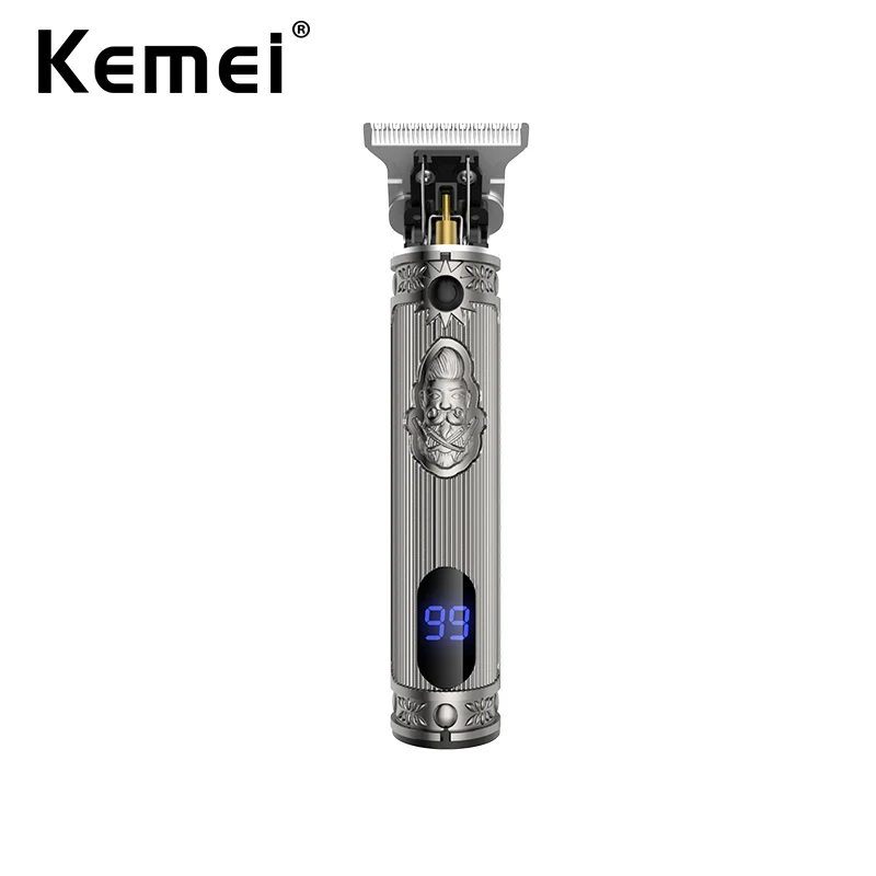 Kemei Профессиональная парикмахерская Точная машинка для стрижки волос с нулевым эффектом с ЖК-дисплеем и Т-подсветкой беспроводная машина для отделки с человеческой головкой
Kemei Профессиональная парикмахерская Точная машинка для стрижки волос с нулевым эффектом с ЖК-дисплеем и Т-подсветкой беспроводная машина для отделки с человеческой головкой