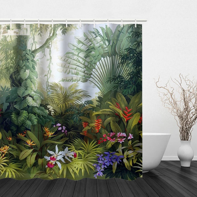 Flower and Plant Hook Shower Curtain Modern Polyester Waterproof Digital Printing Shower Curtain
Flower and Plant Hook Shower Curtain Modern Polyester Waterproof Digital Printing Shower Curtain