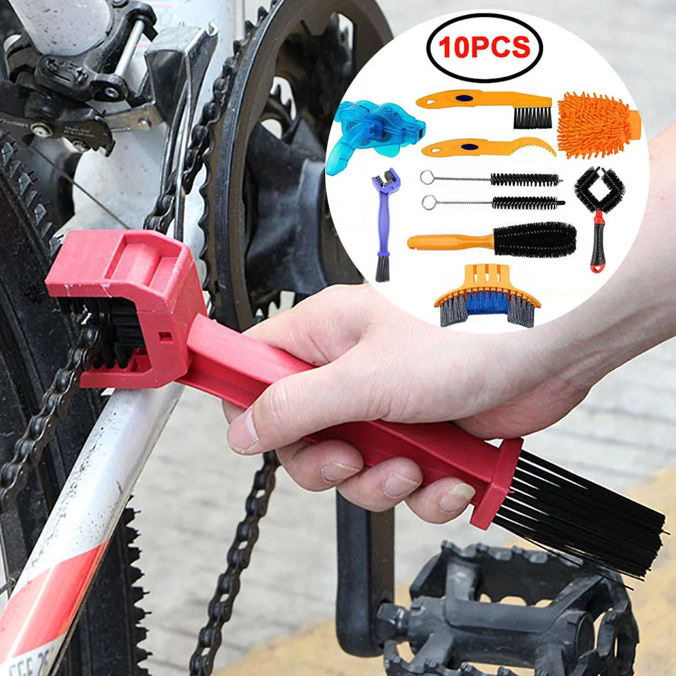 10PCS Bike Chain Cleaner Brushes Cycling Cleaning Kit Bicycle Brush Maintenance Wash Tool for Mountain MTB Cleaning Accessory
10PCS Bike Chain Cleaner Brushes Cycling Cleaning Kit Bicycle Brush Maintenance Wash Tool for Mountain MTB Cleaning Accessory