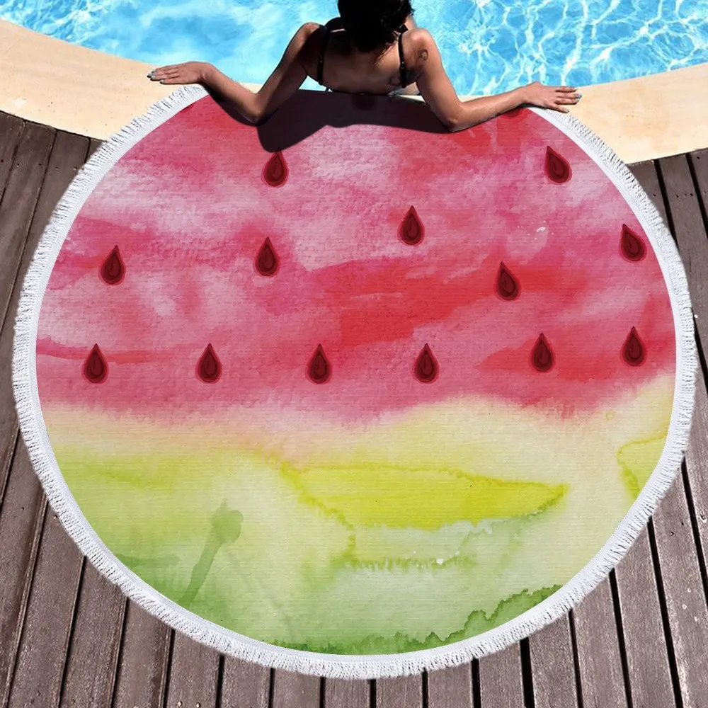Watermelon Large Sport Wrap Towel Microfiber Beach Towels For Adults Circle Summer Swim Sunbathe Travel Blanket Picnic Yoga Mat
Watermelon Large Sport Wrap Towel Microfiber Beach Towels For Adults Circle Summer Swim Sunbathe Travel Blanket Picnic Yoga Mat