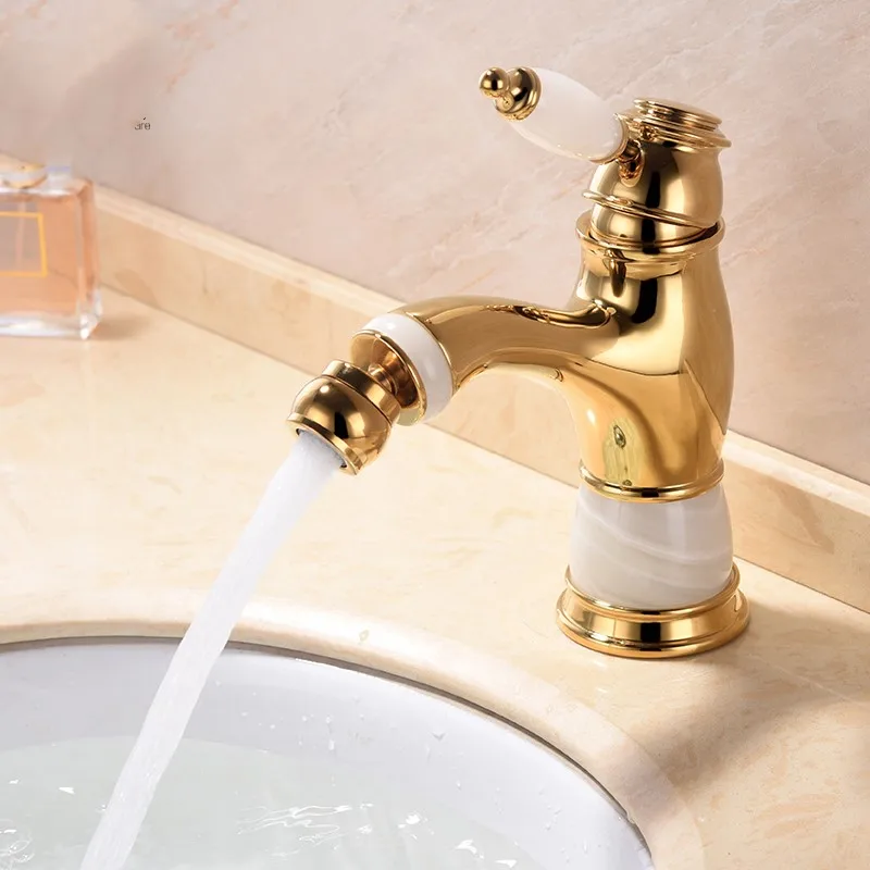 Golden brass bathroom sink faucet Luxury gold cold hot basin mixer faucet with 360 degree swivel nozzle spout
Golden brass bathroom sink faucet Luxury gold cold hot basin mixer faucet with 360 degree swivel nozzle spout