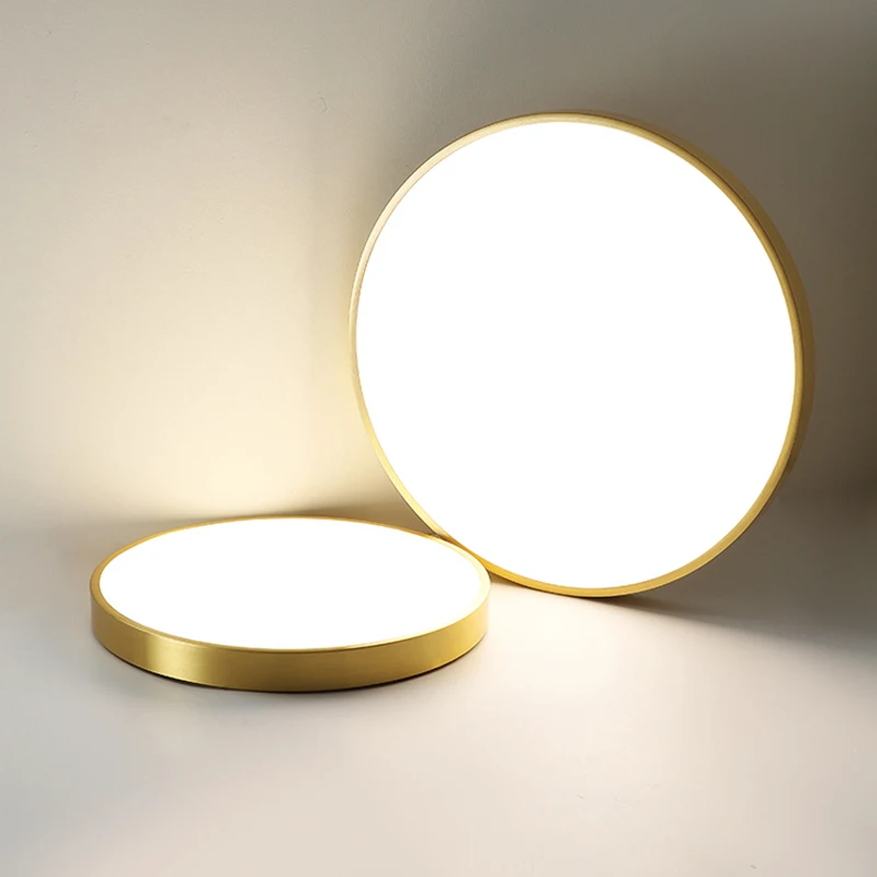All Copper thin LED Bedroom Ceiling lights modern Living Room Dining Room Aisle Corridor Round ceiling lamp 30/40/50cm
All Copper thin LED Bedroom Ceiling lights modern Living Room Dining Room Aisle Corridor Round ceiling lamp 30/40/50cm