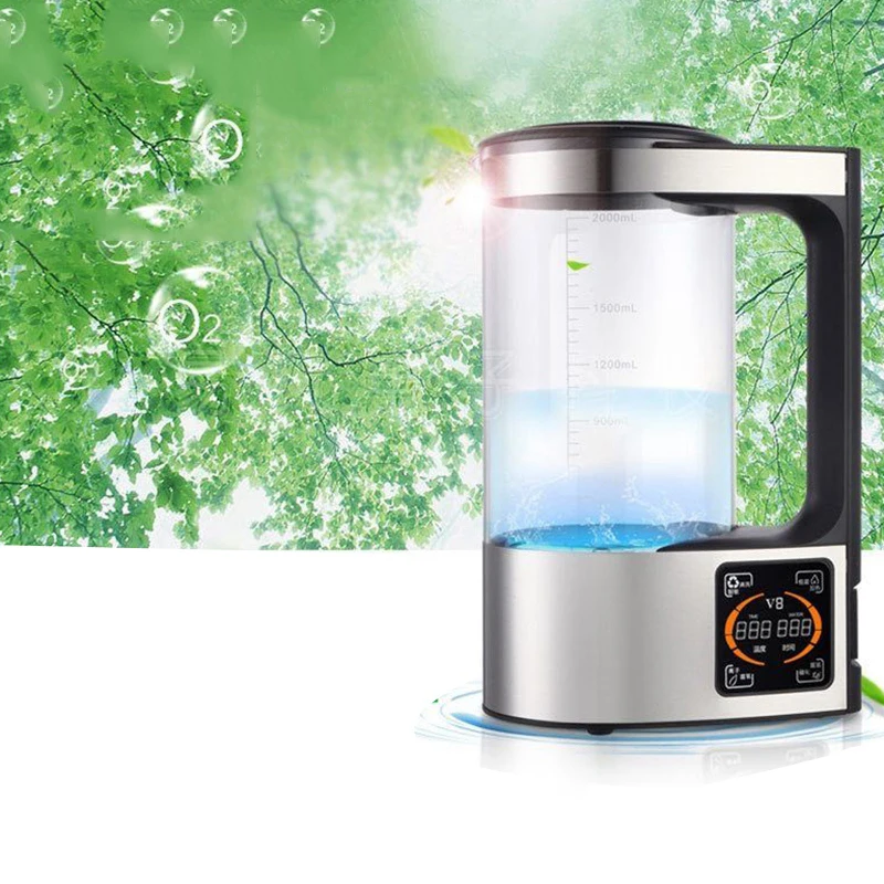 80-240V 2L Hydrogen-Rich Water Electric Kettle Electrolysis Water Filter Drinking Water Hydrogen Water Generator
80-240V 2L Hydrogen-Rich Water Electric Kettle Electrolysis Water Filter Drinking Water Hydrogen Water Generator