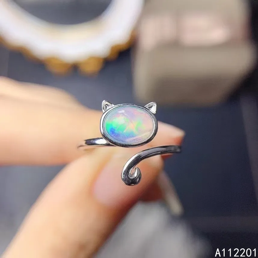 Fine Jewelry 925 Sterling Silver Inlaid With Natural Gemstone Women's Classic Exquisite Cat Opal Open Ring Support Detection
Fine Jewelry 925 Sterling Silver Inlaid With Natural Gemstone Women's Classic Exquisite Cat Opal Open Ring Support Detection