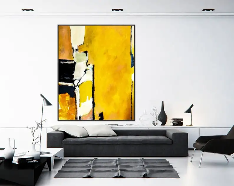 Abstract Painting Original Large Acrylic Canvas Wall Art Expressionism Yellow Modern Painting Wall Art On Canvas As It Stands
Abstract Painting Original Large Acrylic Canvas Wall Art Expressionism Yellow Modern Painting Wall Art On Canvas As It Stands