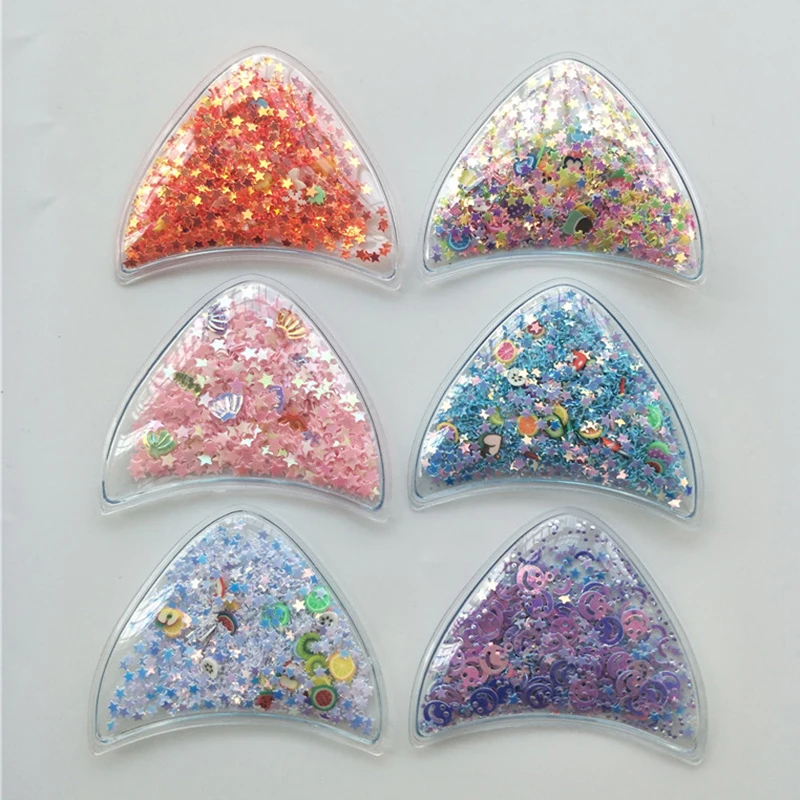 12pcs/lot 6*5.5cm Transparent Rabbit Ear Sequins Quicksand Patches Appliques for Girls DIY hairband Accessories
12pcs/lot 6*5.5cm Transparent Rabbit Ear Sequins Quicksand Patches Appliques for Girls DIY hairband Accessories