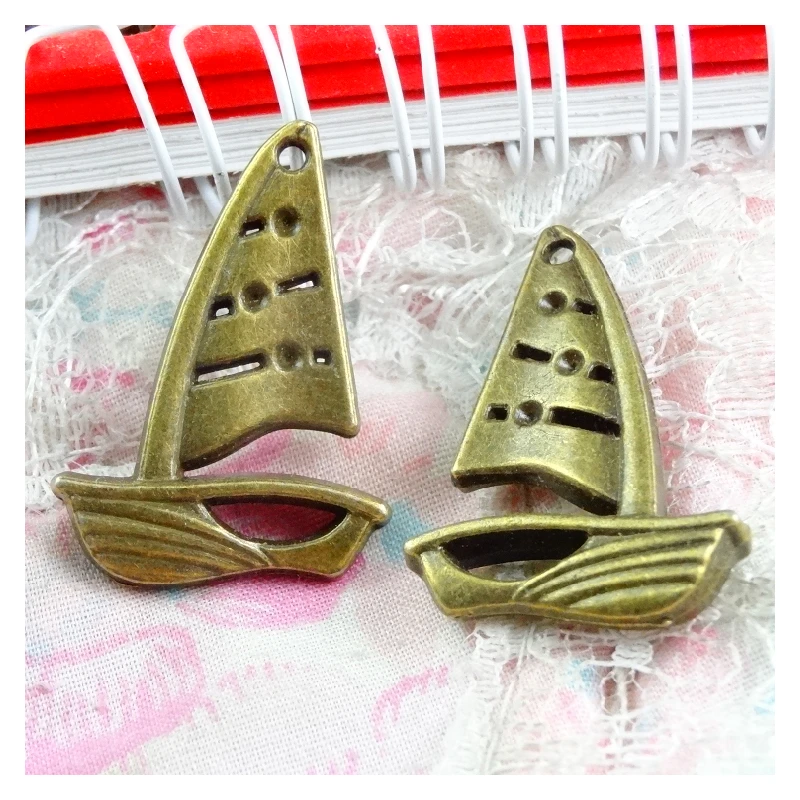 20pcs 31*21.9MM Antique Bronze Plated Charms Ship Boat Pendant Vintage DIY Findings Accessories
20pcs 31*21.9MM Antique Bronze Plated Charms Ship Boat Pendant Vintage DIY Findings Accessories