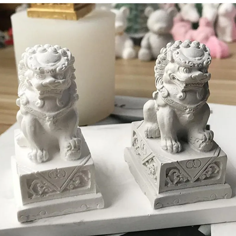 Auspicious Stone Lion Candle Silicone Mold for Handmade Desktop Decoration Gypsum Epoxy Resin Aromatherapy Candle Silicone Mould
Auspicious Stone Lion Candle Silicone Mold for Handmade Desktop Decoration Gypsum Epoxy Resin Aromatherapy Candle Silicone Mould