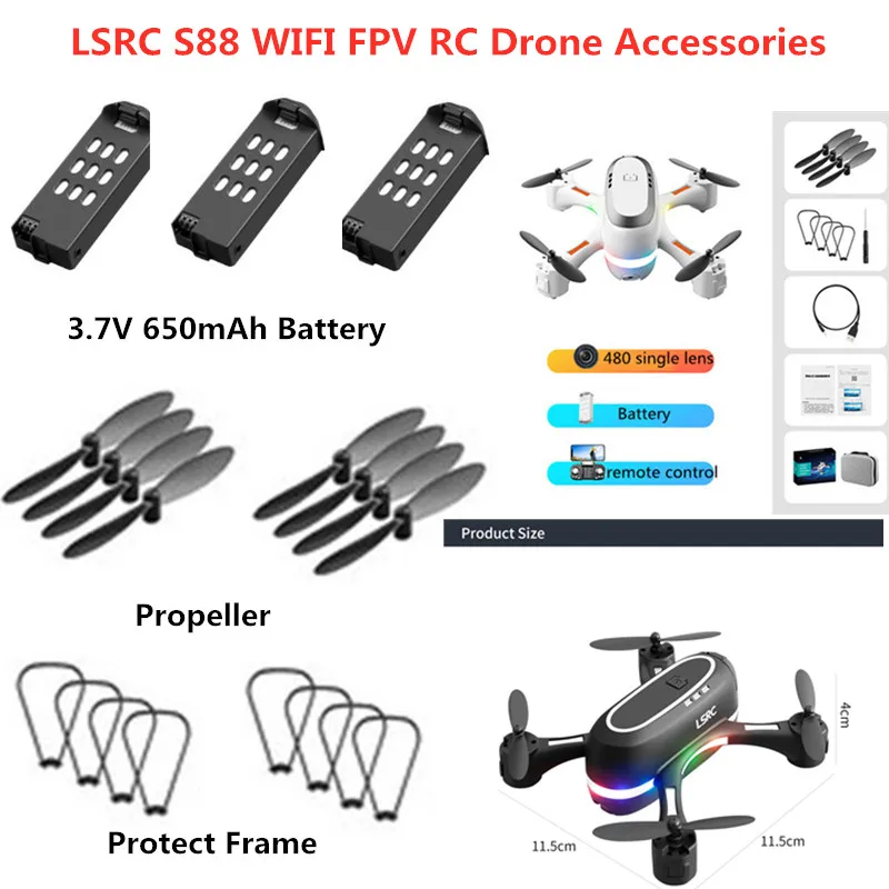 Аккумуляторная батарея 3,7 в 650 мАч для LSRC S88 запасные части для радиоуправляемого квадрокоптера LSRC S88 аксессуары для радиоуправляемого дрона S88 лезвия
Аккумуляторная батарея 3,7 в 650 мАч для LSRC S88 запасные части для радиоуправляемого квадрокоптера LSRC S88 аксессуары для радиоуправляемого дрона S88 лезвия