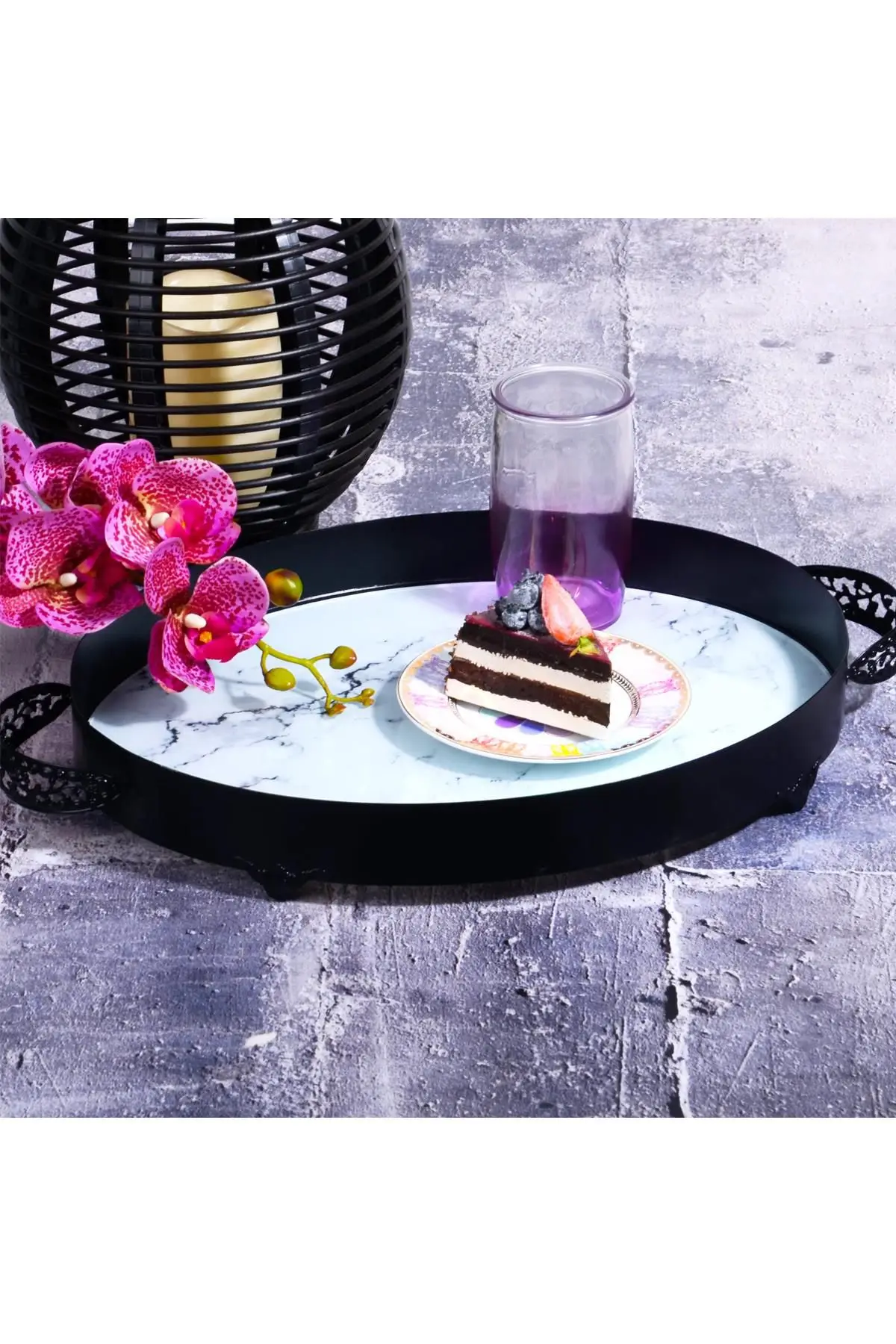 DOLBOVI Oval White Marble Pattern Handle service Presentation tray tray поднос plateau de service
DOLBOVI Oval White Marble Pattern Handle service Presentation tray tray поднос plateau de service