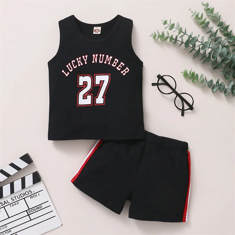 Summer Baby Boy Clothing Sports Outfit Babies Vest T-shirts + Pants Casual Tracksuit Cotton Letter Print Toddler Boy Clothes Set
Summer Baby Boy Clothing Sports Outfit Babies Vest T-shirts + Pants Casual Tracksuit Cotton Letter Print Toddler Boy Clothes Set