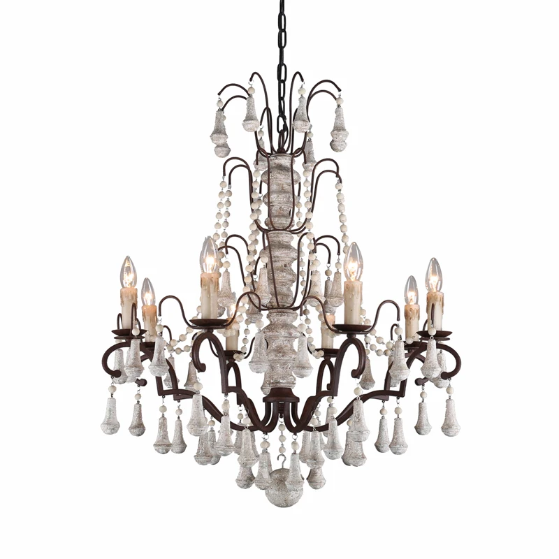 American Wooden Chandelier Light Restaurant Bar Personalized Lighting Retro Wrought Iron Chandelier Industrial Wind Hanging Lamp
American Wooden Chandelier Light Restaurant Bar Personalized Lighting Retro Wrought Iron Chandelier Industrial Wind Hanging Lamp