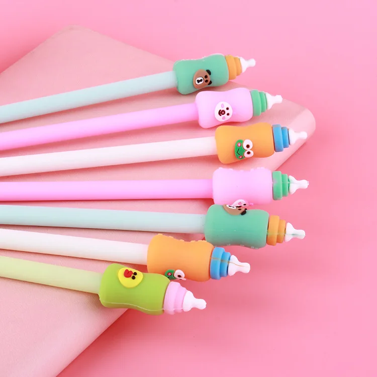 40PCS Creative Stationery Silicone Cartoon Milk Bottle Student Black 0.5mm Signature Carbon Examination Pen Gel Pens
40PCS Creative Stationery Silicone Cartoon Milk Bottle Student Black 0.5mm Signature Carbon Examination Pen Gel Pens