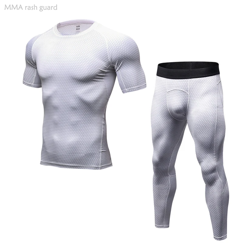 Summer Short Sleeve T Shirt Men Running Leggings Gym Workout Clothing Quick Dry Sweat Yoga Tights White Compression sportswear
Summer Short Sleeve T Shirt Men Running Leggings Gym Workout Clothing Quick Dry Sweat Yoga Tights White Compression sportswear