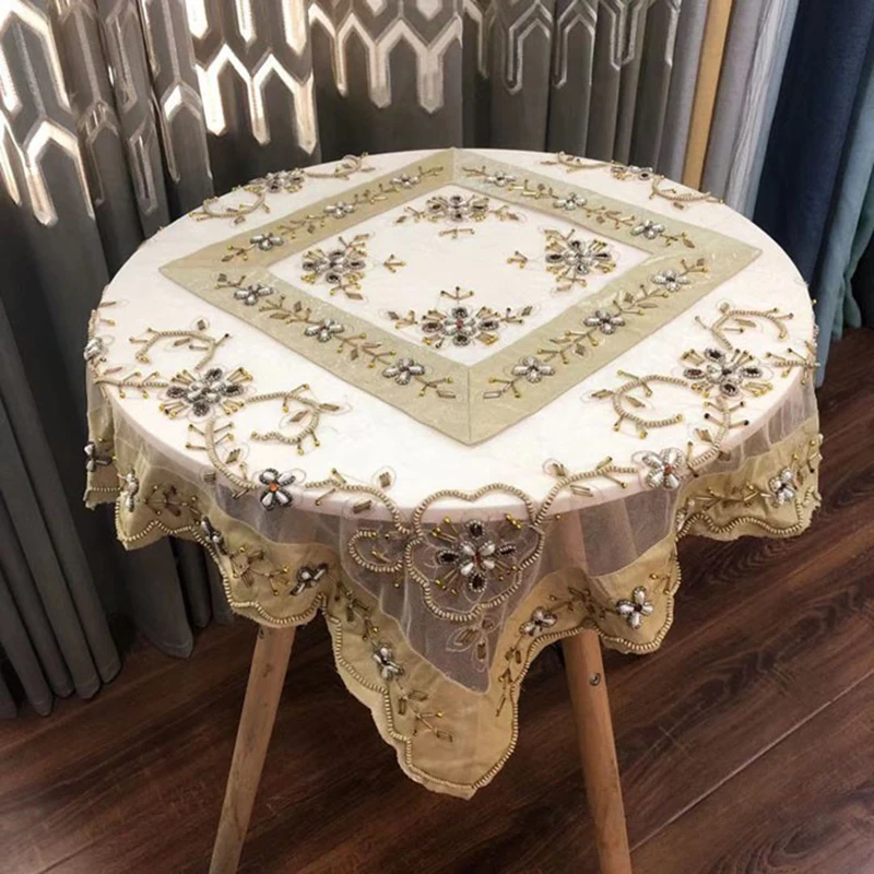1Pcs 85*85cm Linen Cotton Tablecloth Yarn Hand Beaded Wedding Home Dining Kitchen Creative Decorative Square Tea Table Cloth New
1Pcs 85*85cm Linen Cotton Tablecloth Yarn Hand Beaded Wedding Home Dining Kitchen Creative Decorative Square Tea Table Cloth New