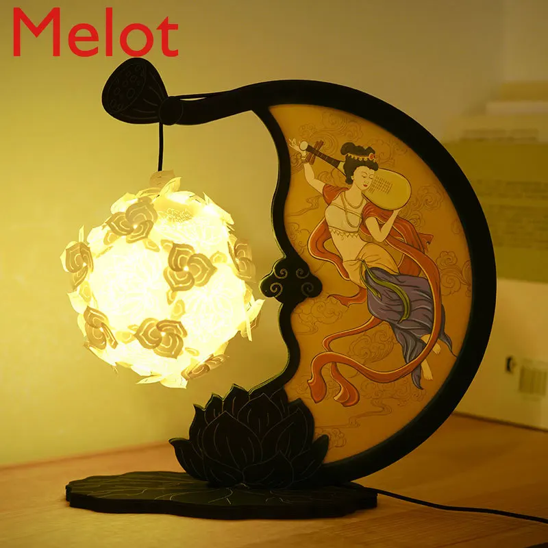 High-End Creative Light and Shadow Paper-Cut Lamp Handmade Material Birthday Gift Table Lamp Antique Style Small Night Lamp
High-End Creative Light and Shadow Paper-Cut Lamp Handmade Material Birthday Gift Table Lamp Antique Style Small Night Lamp