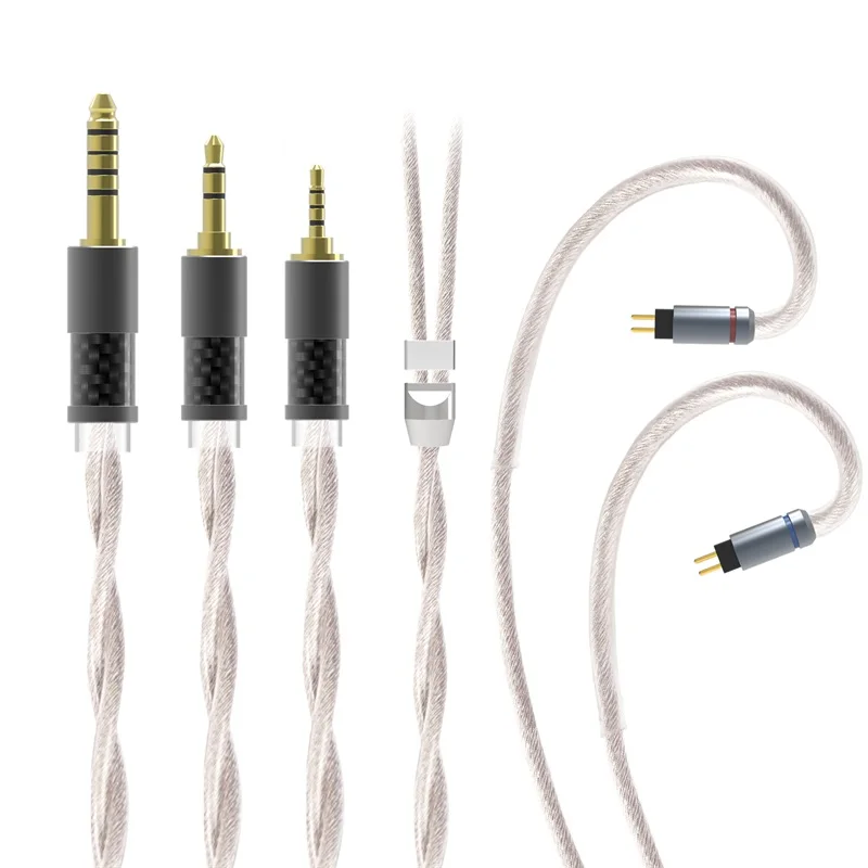 TRI 2 Core Grace-S High-end Earphone Upgrade Cable Silver-plated and Pure Cooper 2.8mm outer Diameter 2.5/3.5/4.4mm Plug Types
TRI 2 Core Grace-S High-end Earphone Upgrade Cable Silver-plated and Pure Cooper 2.8mm outer Diameter 2.5/3.5/4.4mm Plug Types