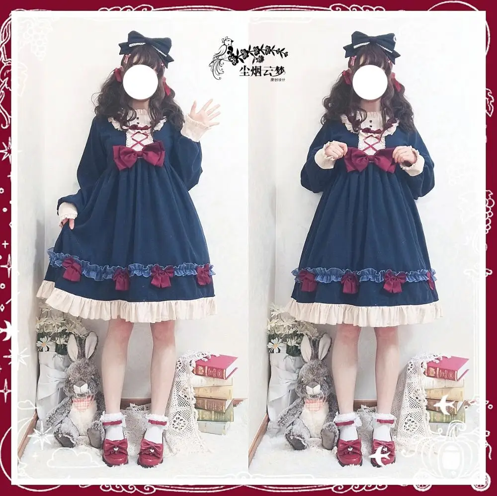 England college style sweet lolita dress retro lace bowknot fairy cute victorian dress kawaii girl gothic lolita op cosplay
England college style sweet lolita dress retro lace bowknot fairy cute victorian dress kawaii girl gothic lolita op cosplay