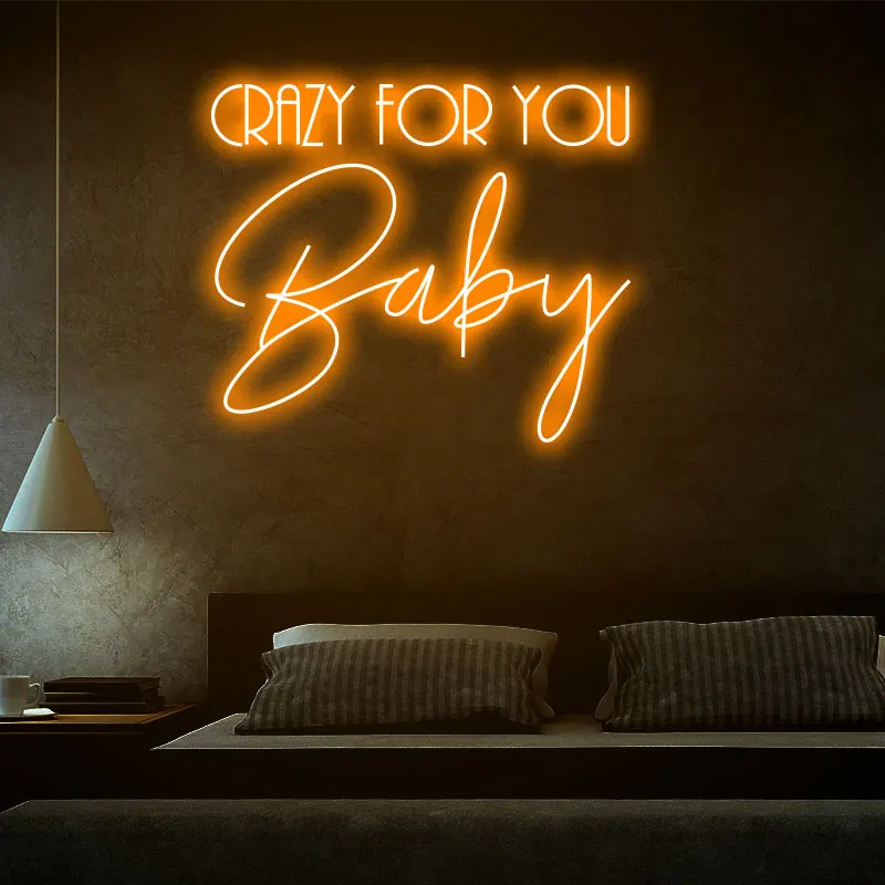 Неоновая вывеска «crazy For You Baby», индивидуальная прозрачная акриловая светодиодная вывеска, настенное искусство, праздничный декор для вечеринки
Неоновая вывеска «crazy For You Baby», индивидуальная прозрачная акриловая светодиодная вывеска, настенное искусство, праздничный декор для вечеринки