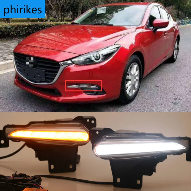 Daytime Running Light For Mazda 3 Mazda3 Axela 2017 2018 LED DRL Fog lamp Daylight with yellow Signal style relay
Daytime Running Light For Mazda 3 Mazda3 Axela 2017 2018 LED DRL Fog lamp Daylight with yellow Signal style relay