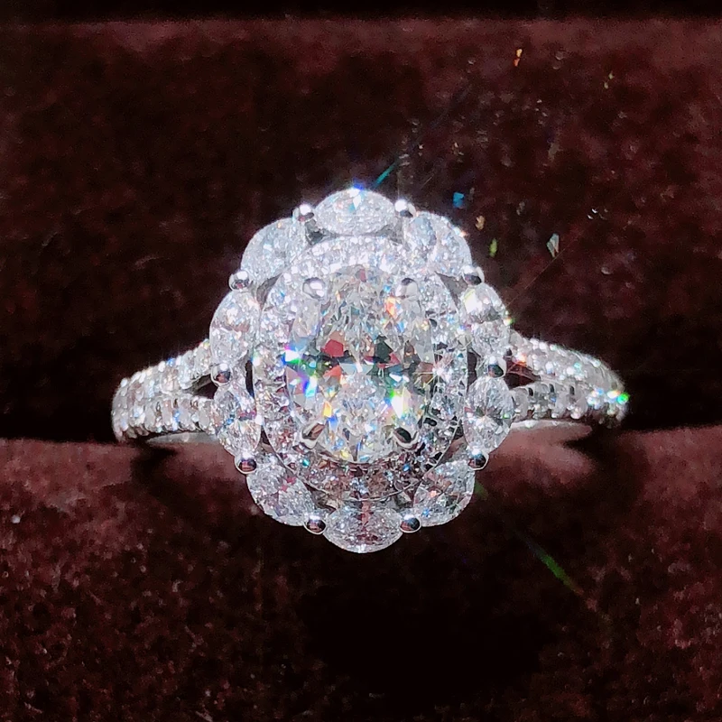 Custom Solid 14K White Gold Women Wedding Anniversary Engagement Party Ring 1 2 3 4 5 Carat Oval 2 Lap Moissanite Diamond Ring
Custom Solid 14K White Gold Women Wedding Anniversary Engagement Party Ring 1 2 3 4 5 Carat Oval 2 Lap Moissanite Diamond Ring