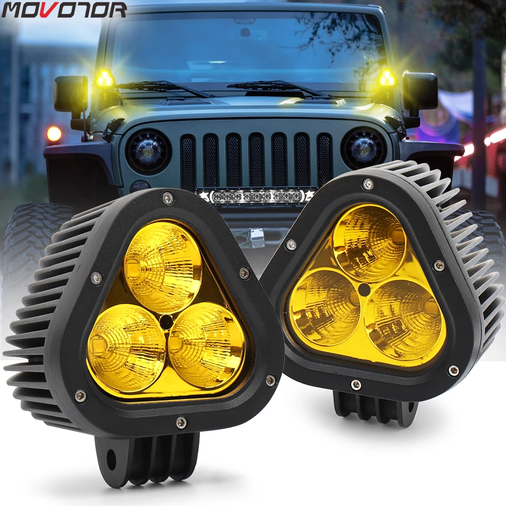 MOVOTOR Offroad 12V 24V 4 Inch Led Spotlight Amber Color Led Fog Light for Truck SUV 4WD 2Pcs
MOVOTOR Offroad 12V 24V 4 Inch Led Spotlight Amber Color Led Fog Light for Truck SUV 4WD 2Pcs