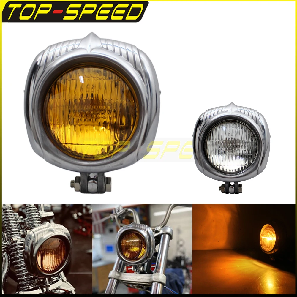 4.5" 12V Motorcycle Vintage Headlights Front Head light For Harley Cafe Racer Custom Bobber Chopper Retro Headlight Head Lamps
4.5" 12V Motorcycle Vintage Headlights Front Head light For Harley Cafe Racer Custom Bobber Chopper Retro Headlight Head Lamps